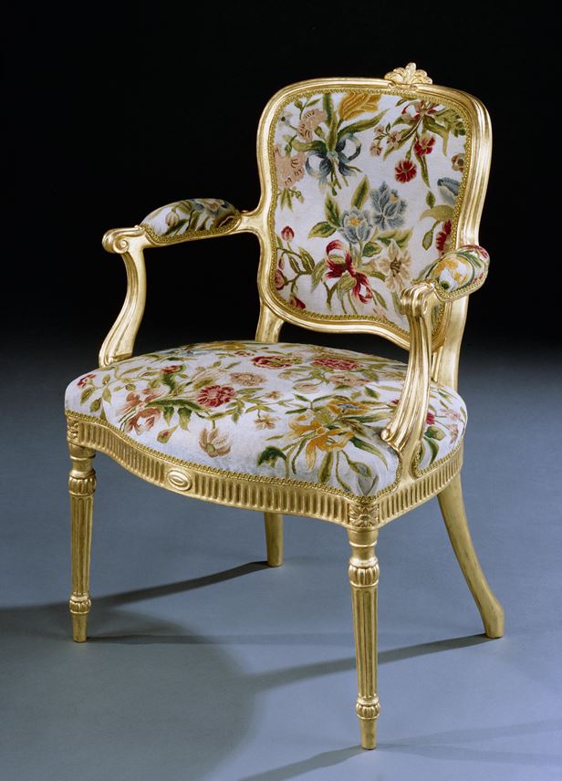 Thomas Chippendale - A PAIR OF GEORGE III GILTWOOD ARMCHAIRS | MasterArt